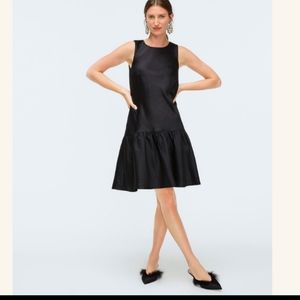 J. Crew Bow-Back Shift Dress in Duchess Satin 0